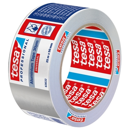 tesa 63632 Aluminium tape (30µm) met liner 50mm x 25 meter