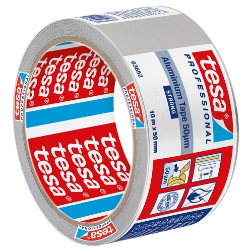 tesa 63652 Aluminium tape (50µm) met liner 50mm x 10 meter