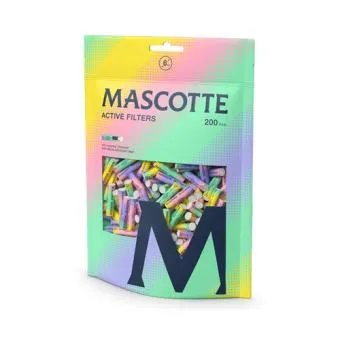 Mascotte Bright Colors Active Filters 200 in hersluitbare zak, active filters van 6 mm in pastelkleuren
