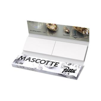 Mascotte x Patta Brown Combi: slim rolling papers and tips with magnetic closure
