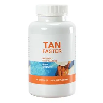 TanFaster beta-carotene supplement by Morningstar Pharma, pack of 60 soft capsules