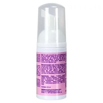 Velvet Shave intimate shaving foam by Morningstar Pharma, 50 ml pump bottle