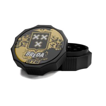 City Grinder Breda 55mm, black 2-part grinder with magnetic closure