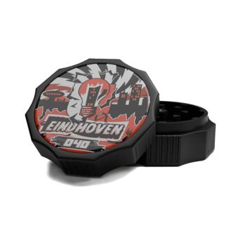 City Grinder Eindhoven 55mm, black 2-part grinder with magnetic closure
