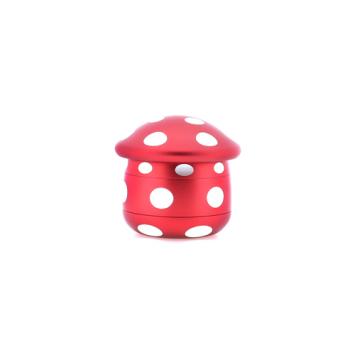 Mushroom Grinder Aluminium 63mm Red