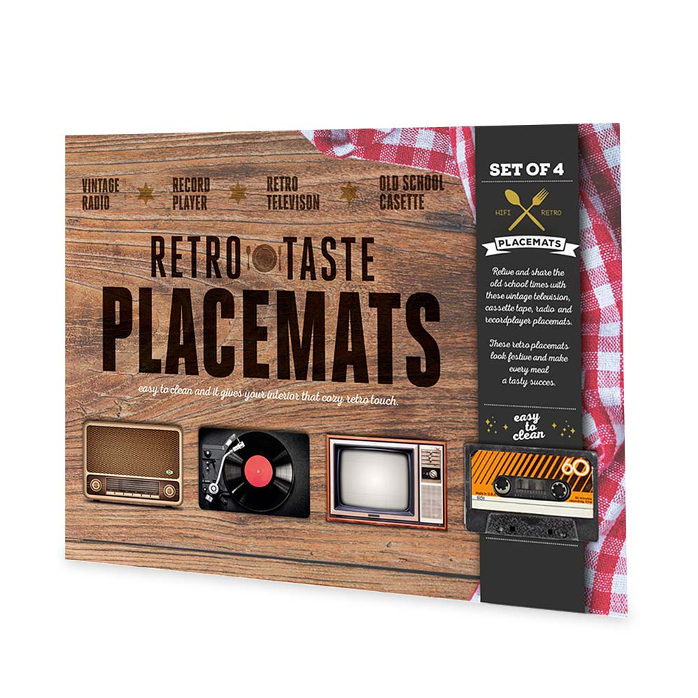 Retro Placemats - 4 stuks
