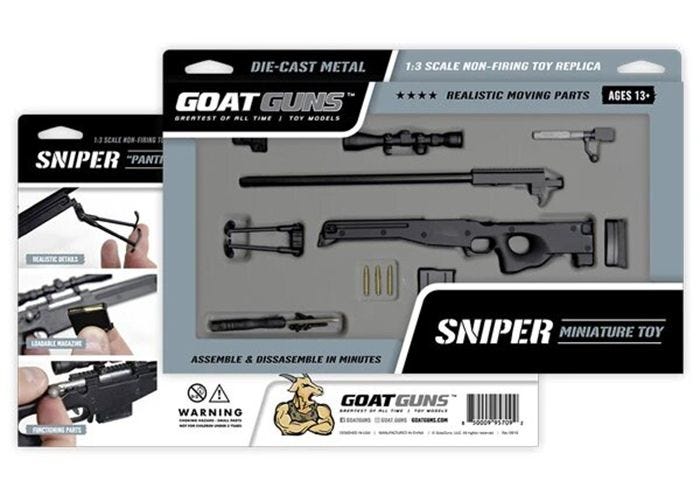 Sniper SR black Miniatuur - GoatGuns