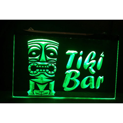 Tiki Bar Neon Bord - 200 x 300 mm