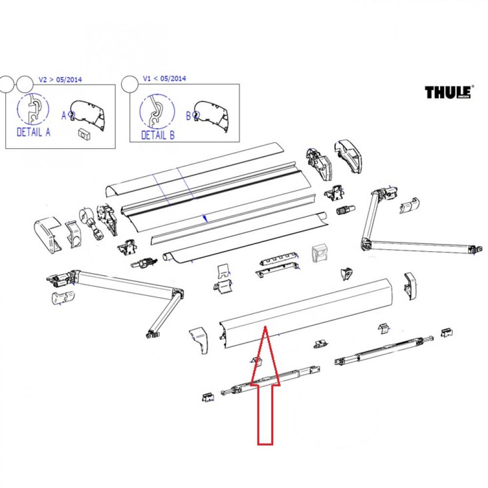 Thule lead rail 6200 3,5m white