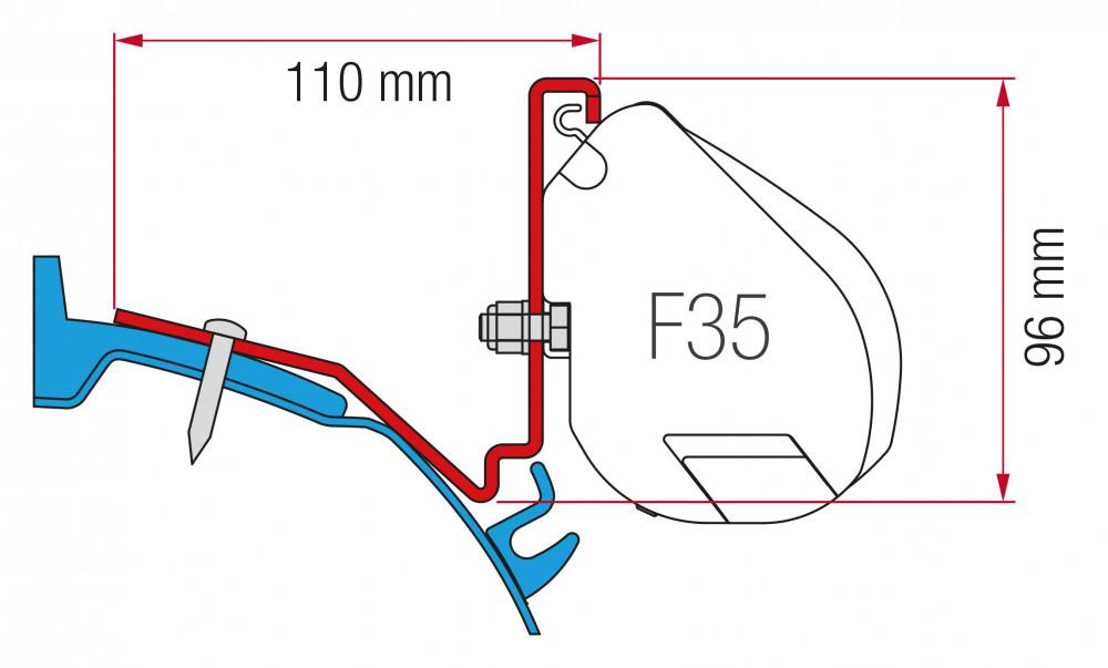 Fiamma Ford Custom Capland/Capfun Kit H1-L2 2015-2018 F35