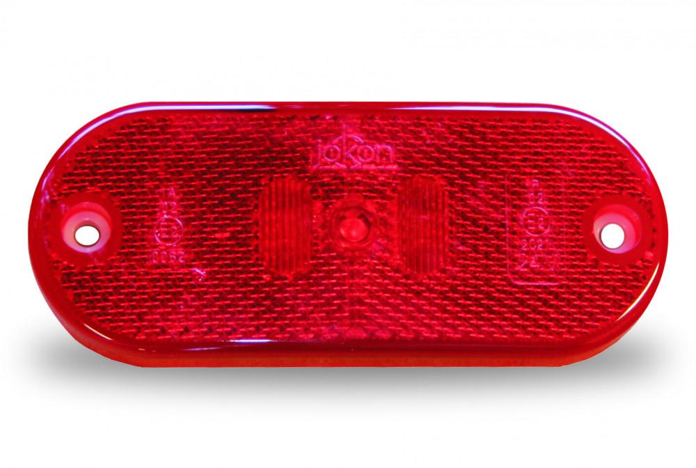 Jokon Markering LED SR2002 met Reflector Rechthoekig Opbouw Rood