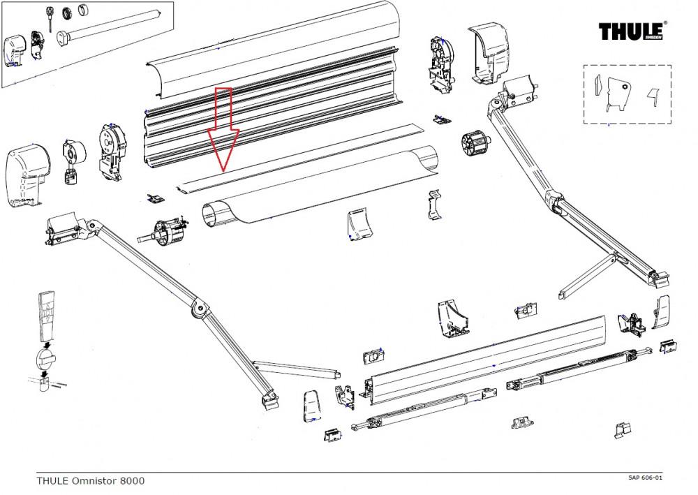 Thule Main Housing Bottom 8000 5.00