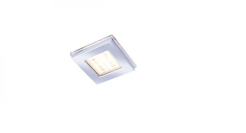 Opbouwspot Square 50 chroom 4SMD