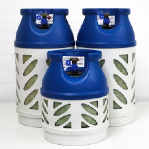 I-LIGHT kunststof gasfles 5KG - leeg (navulbaar)