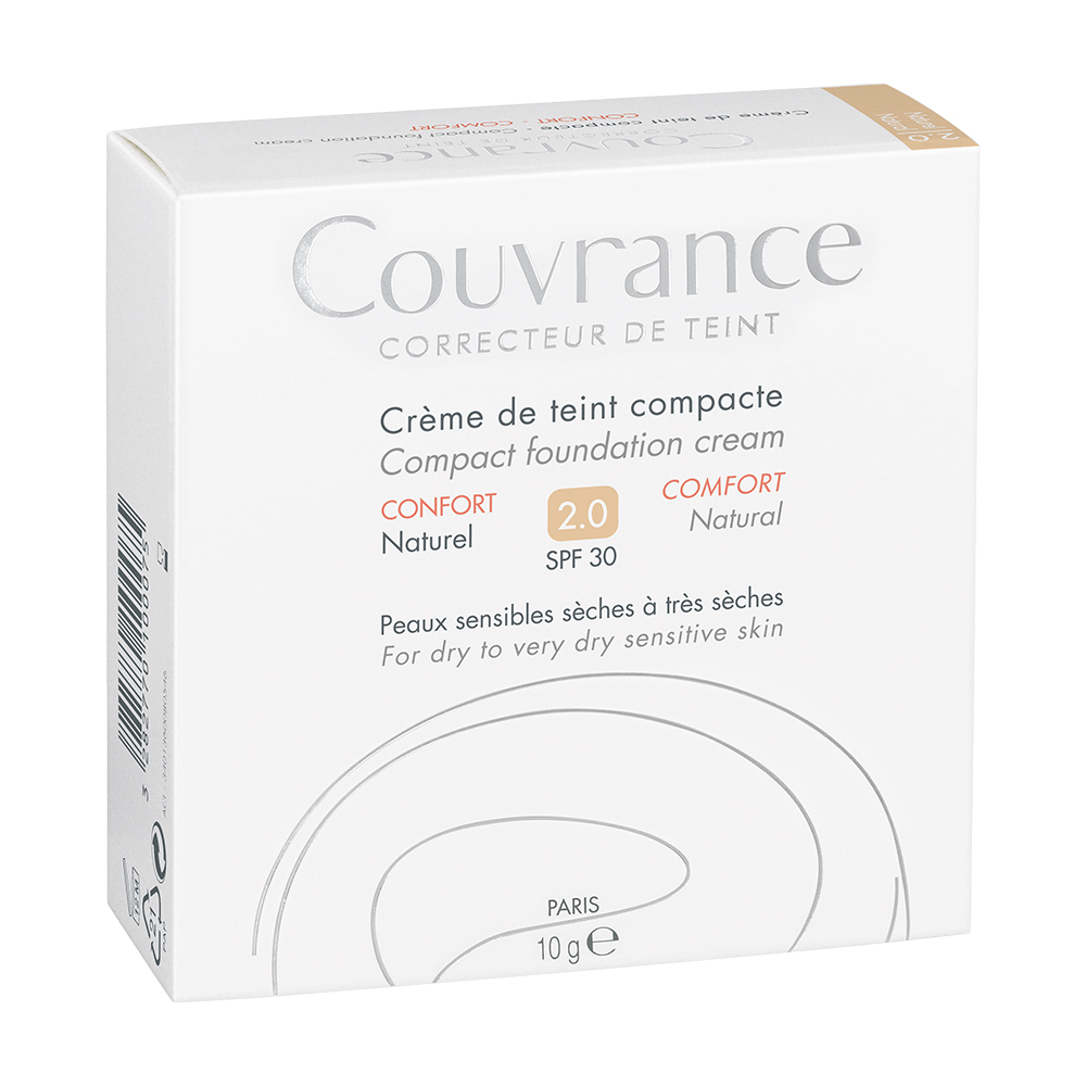 Avène Couvrance Getinte Compact Crème Naturel Comfort 9,5g