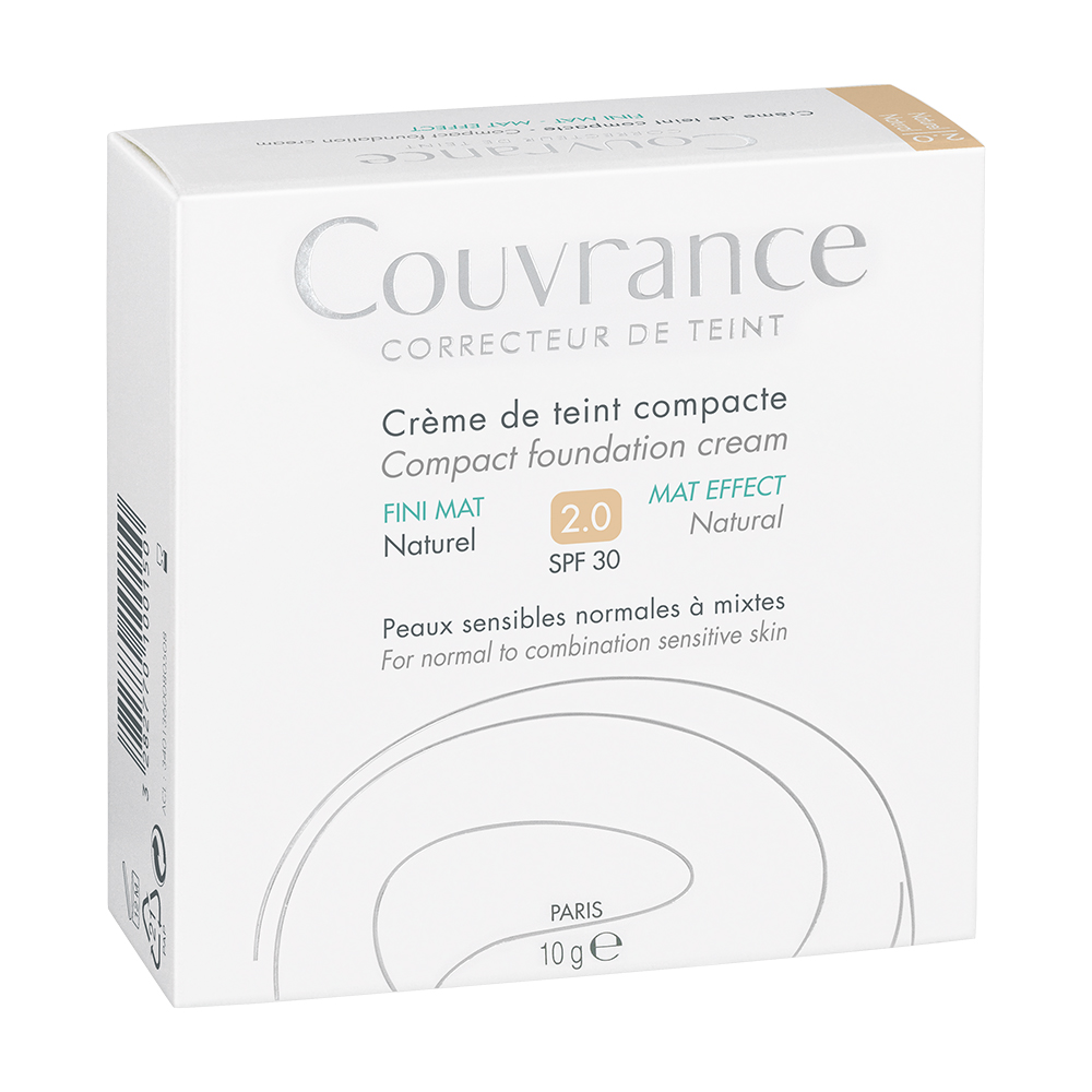 Avène Couvrance Getinte Compact Crème Naturel Mat 9,5g
