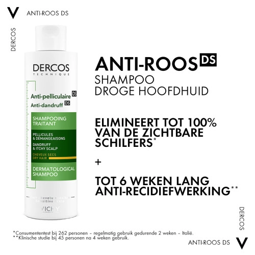 Boos worden Bemiddelaar Azië Vichy Dercos Anti-roos Shampoo Droog Haar 200ml bestellen bij bij  Mijnhuidonline