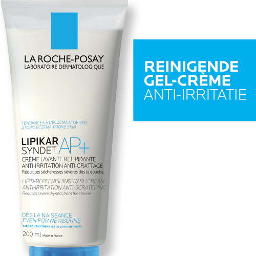 La Roche-Posay Lipikar Syndet AP+ Reiniginsgel-crème 200ml
