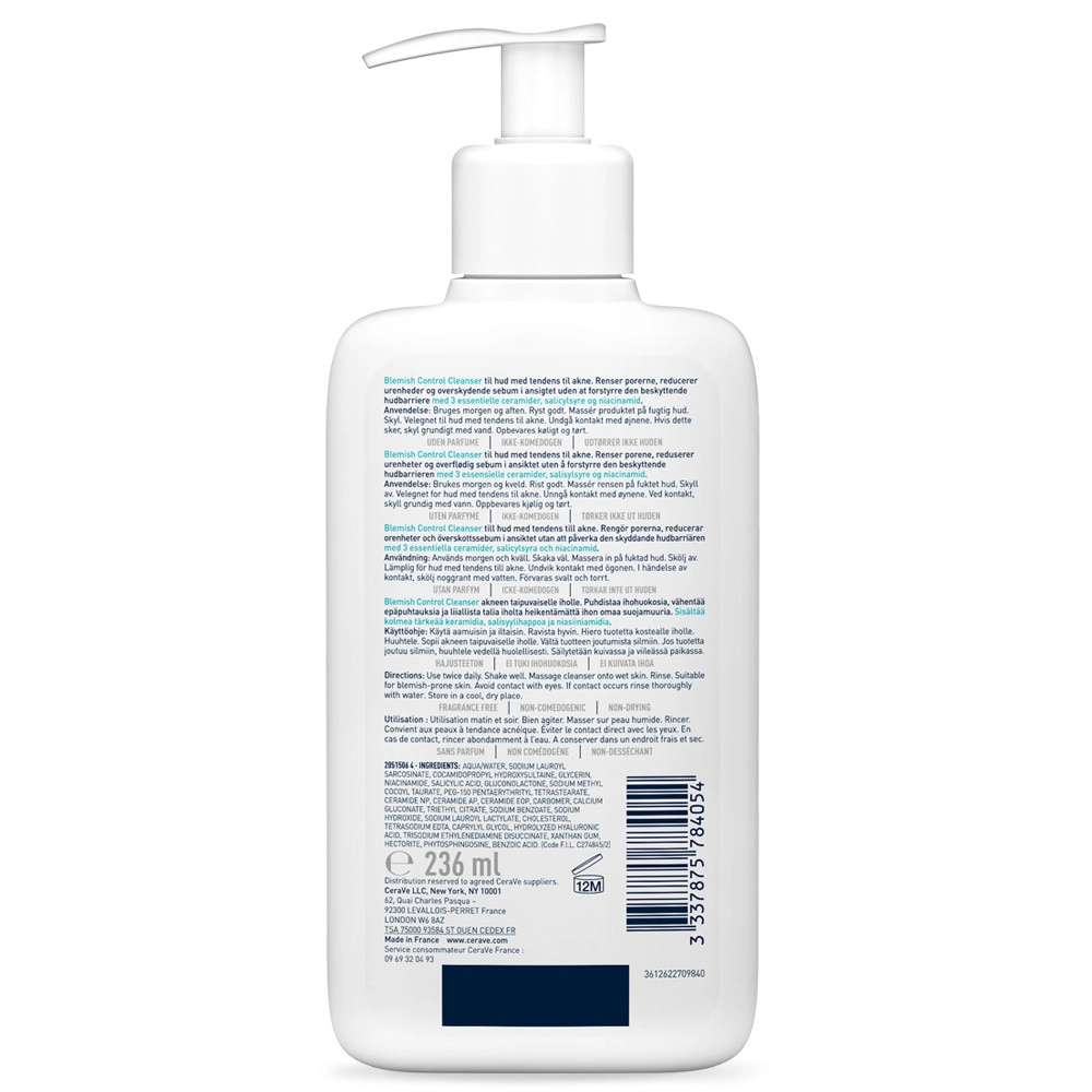 Cerave acne store face wash