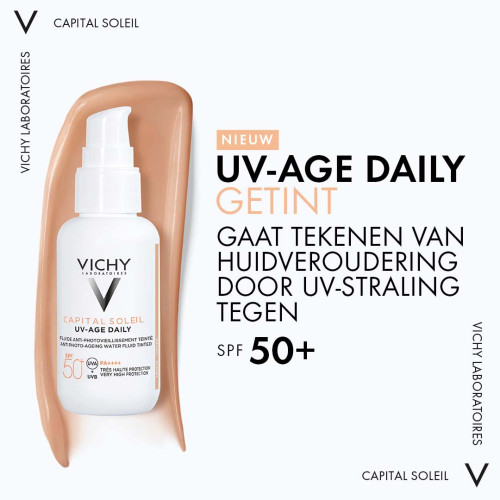 Vichy Capital Soleil UV-Age Daily SPF50+ Zonnebrand Getint 40ml