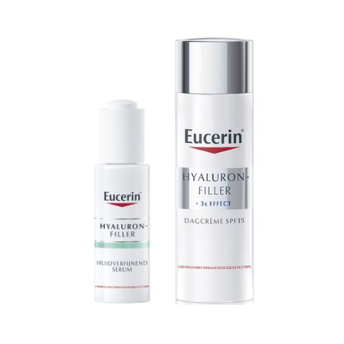 Eucerin Hyaluron-Filler Serum 30ml en dagcrème SPF 15 50ml Routine Kit