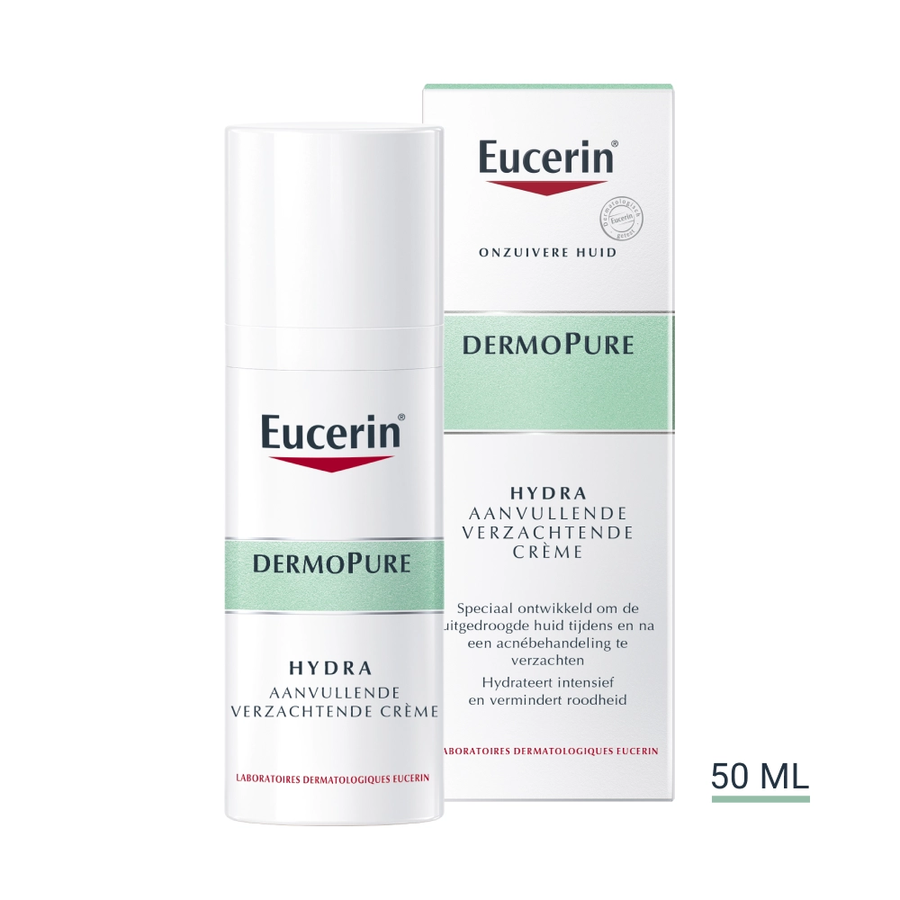 Eucerin DermoPure aanvullende verzachtende crème bestellen bij Mijnhuidonline
