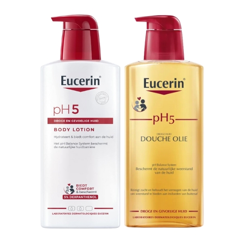 Eucerin pH5 Body Lotion 400ml en pH5 Douche Olie 400ml Routine Kit