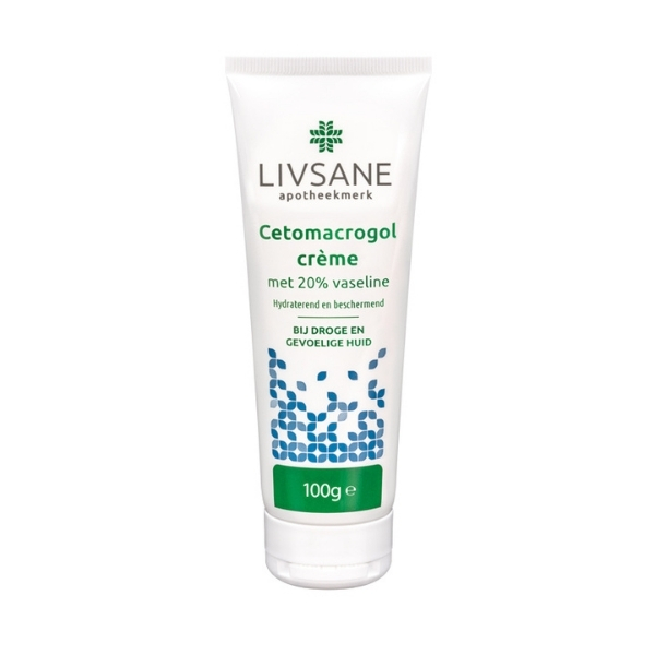 Livsane Cetomacrogolcrème 20% Vaseline 100gr