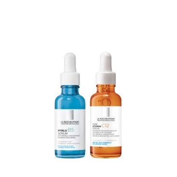 La Roche-Posay Hyalu B5 Serum 30ml en Pure Vitamine C Serum 30ml Routine Kit