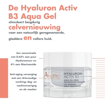 Avène Hyaluron Activ B3 Vochtinbrengende Gel-Crème 50ml