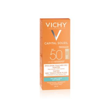 Vichy Capital Soleil BB Dry Touch Zonnebrand Gezichtscrème SPF50 50ml