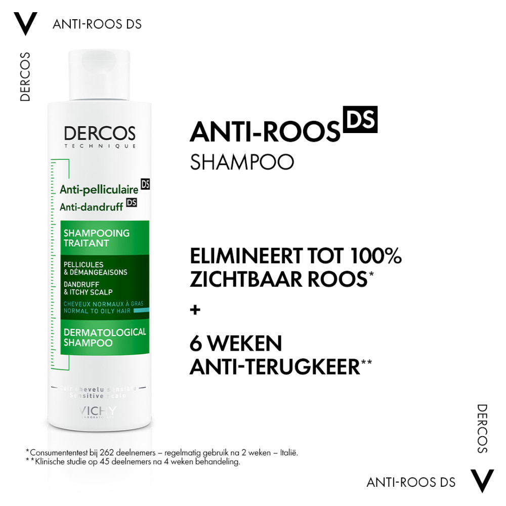 Vichy Dercos Anti-Roos Shampoo Normaal tot Vet Haar 200ml