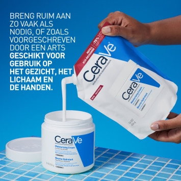 CeraVe Hydraterende Crème Navul Droge tot Zeer Droge Huid 454gr