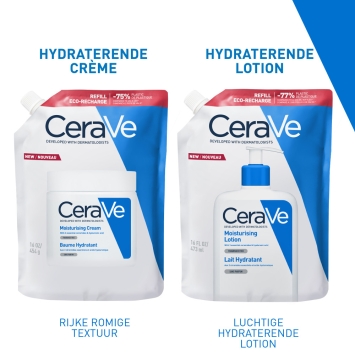 CeraVe Hydraterende Crème Navul Droge tot Zeer Droge Huid 454gr