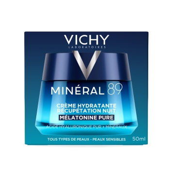 Vichy Minéral 89 Hydraterende Herstellende Nachtcrème 50ml
