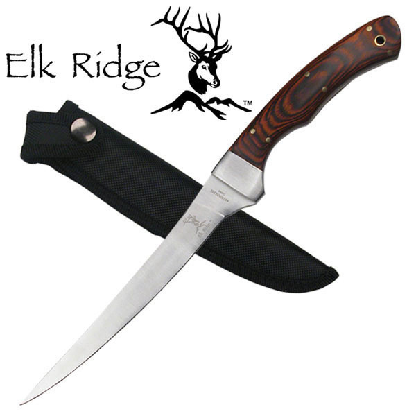 Visfileer mes 31 cm hout - Elk Ridge