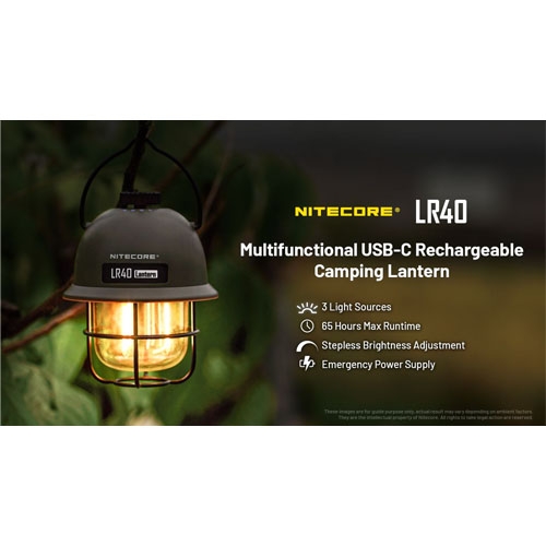 LR40 Lantaarn Oplaadbaar - Nitecore 