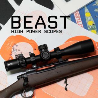 Beast 5-25x56 MRAD FFP met Zero Stop - Monstrum