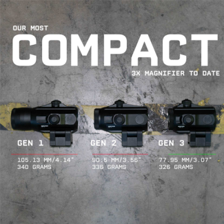 1x20 Ghost Red Dot and G3 3X Magnifier Set - Monstrum