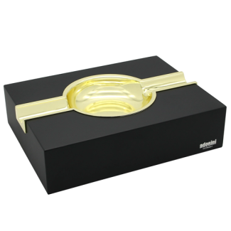 Cigar ashtray matte black for 2 cigars - Adorini