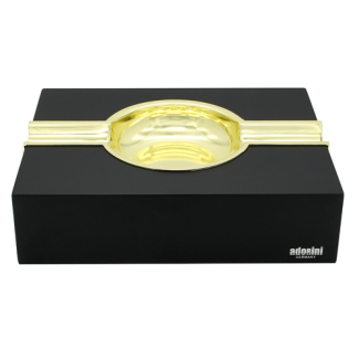 Cigar ashtray matte black for 2 cigars - Adorini
