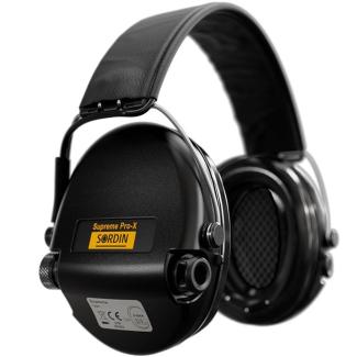Hearing protector Supreme Pro X Leather Black - Sordin