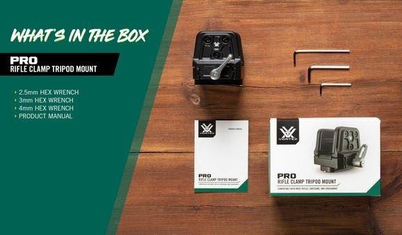 Vortex Pro Geweerklem met Statiefbevestiging