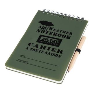 Waterproof notebook A6 with pencil