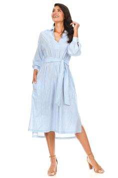 DRESS COLOMBIA STRIPE BLUE