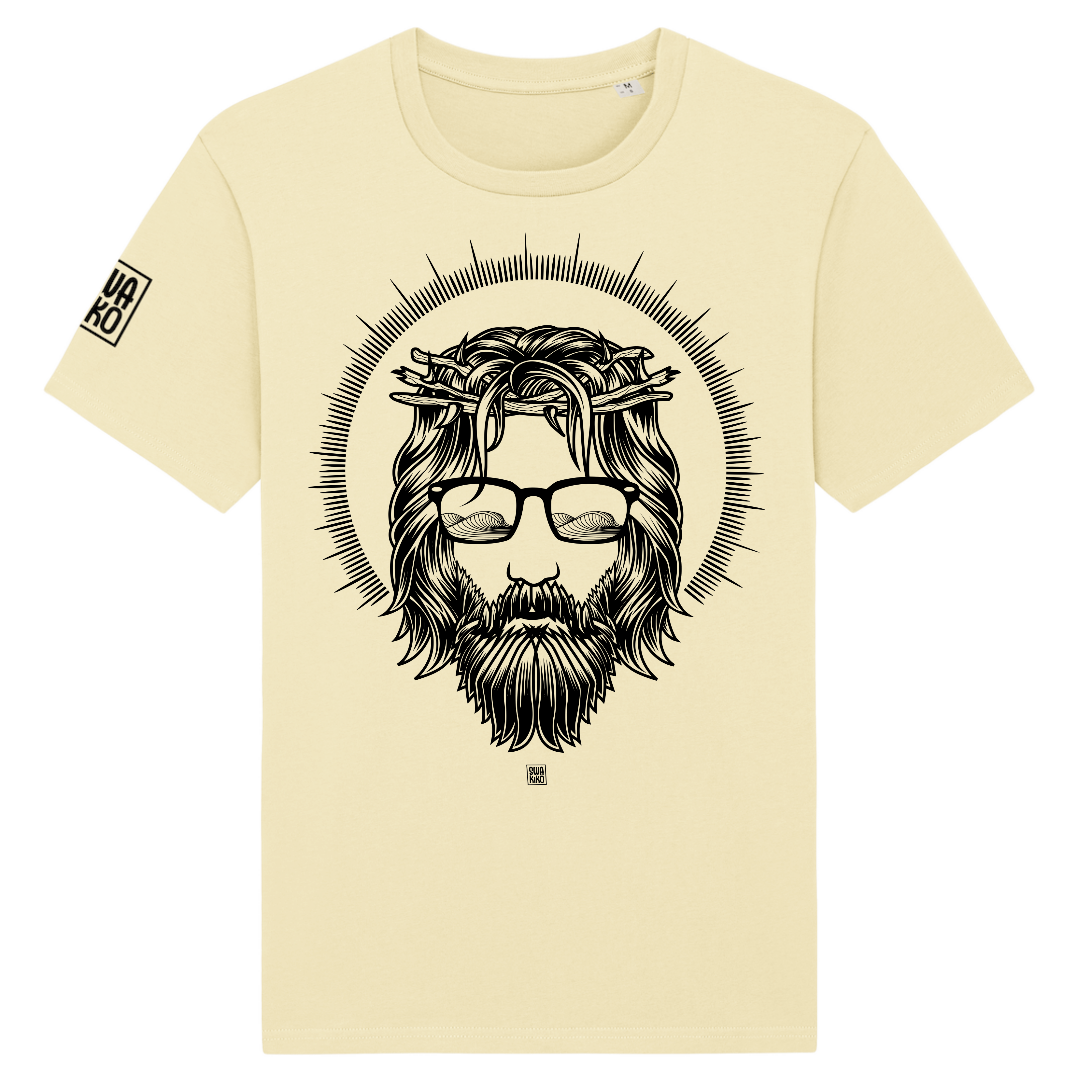 Heel surf t-shirt met artwork van meneer van Nazareth met zonnebril