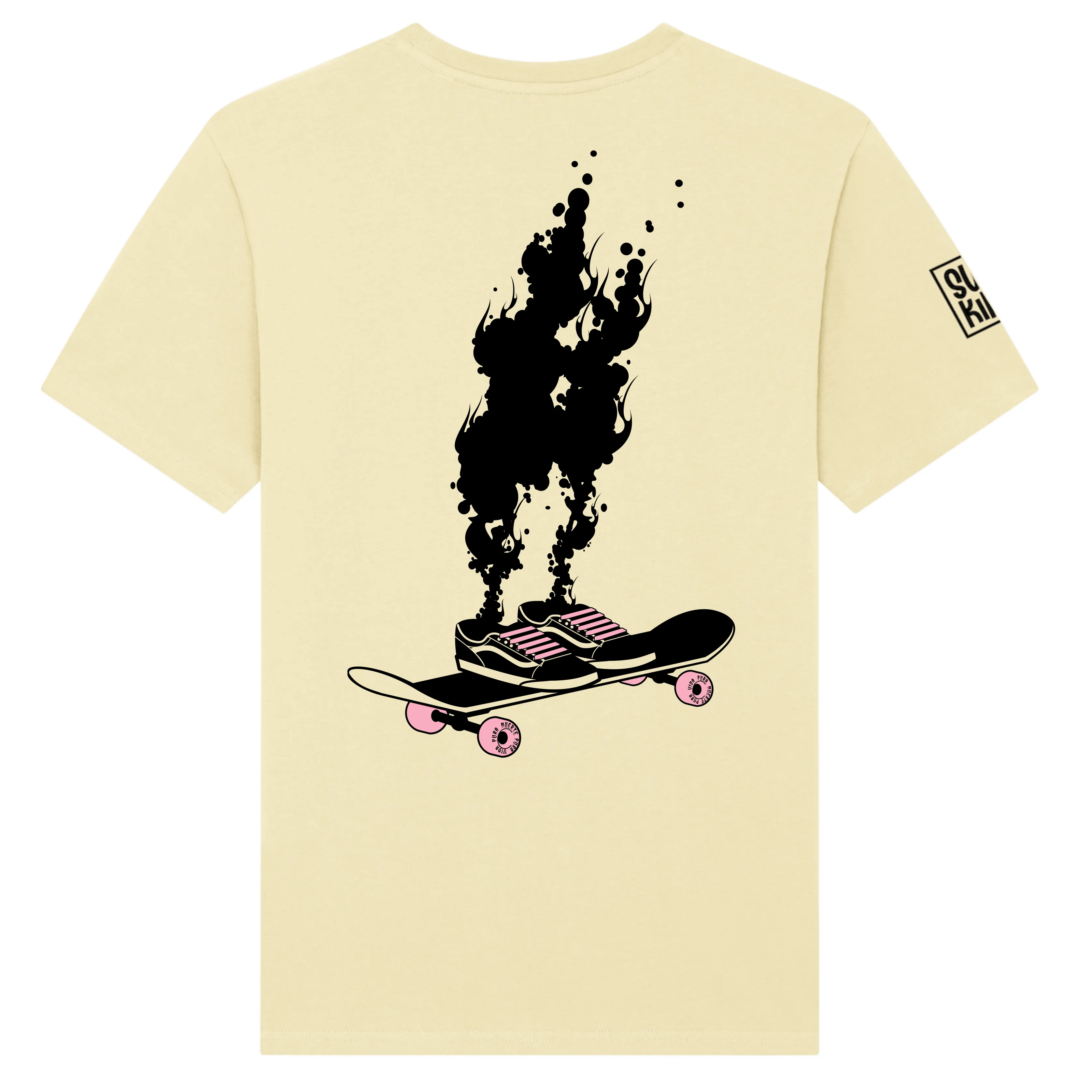 T-shirt skate design for men Darkslide Combustion SWAKiKO