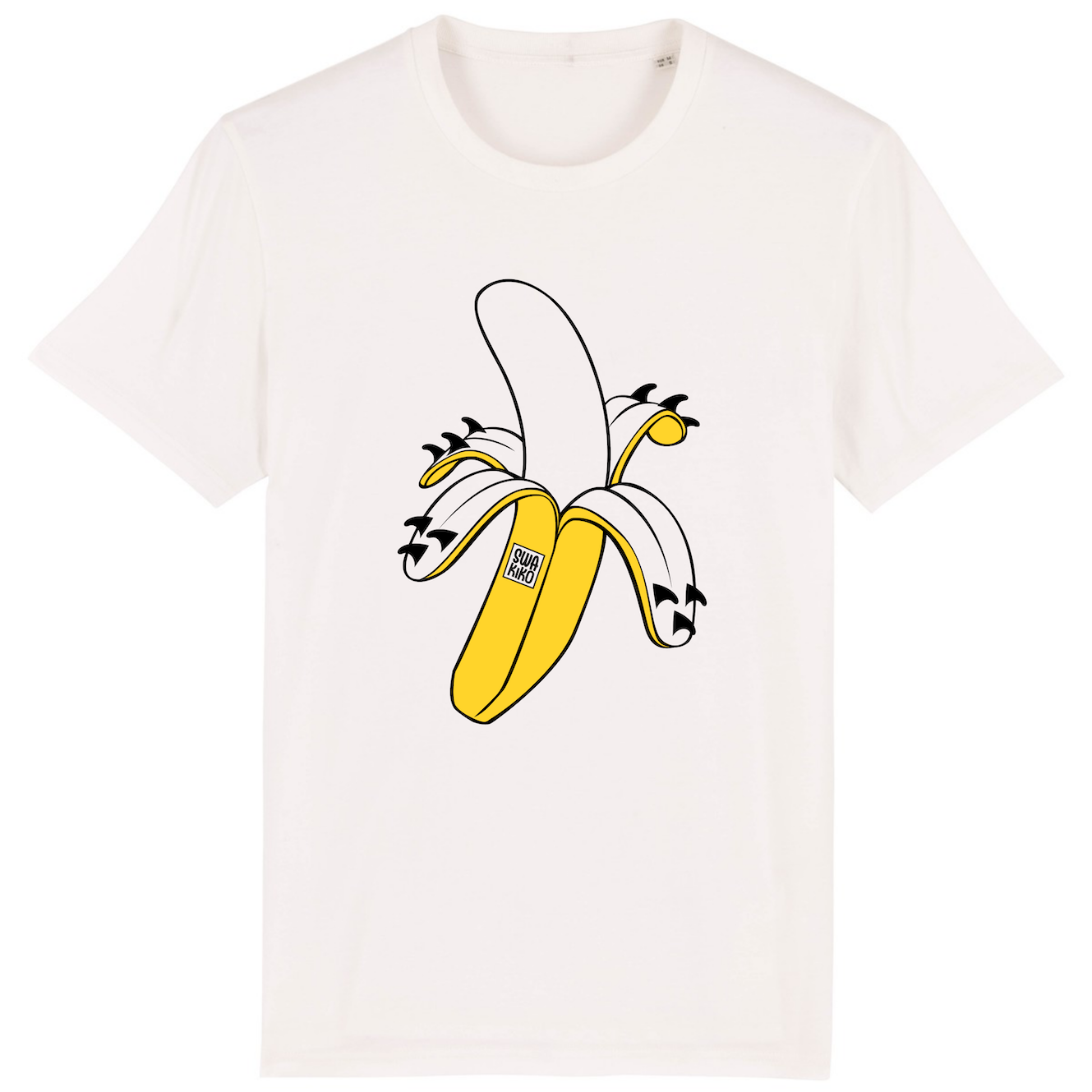 Surf t-shirt men white, Banana surf