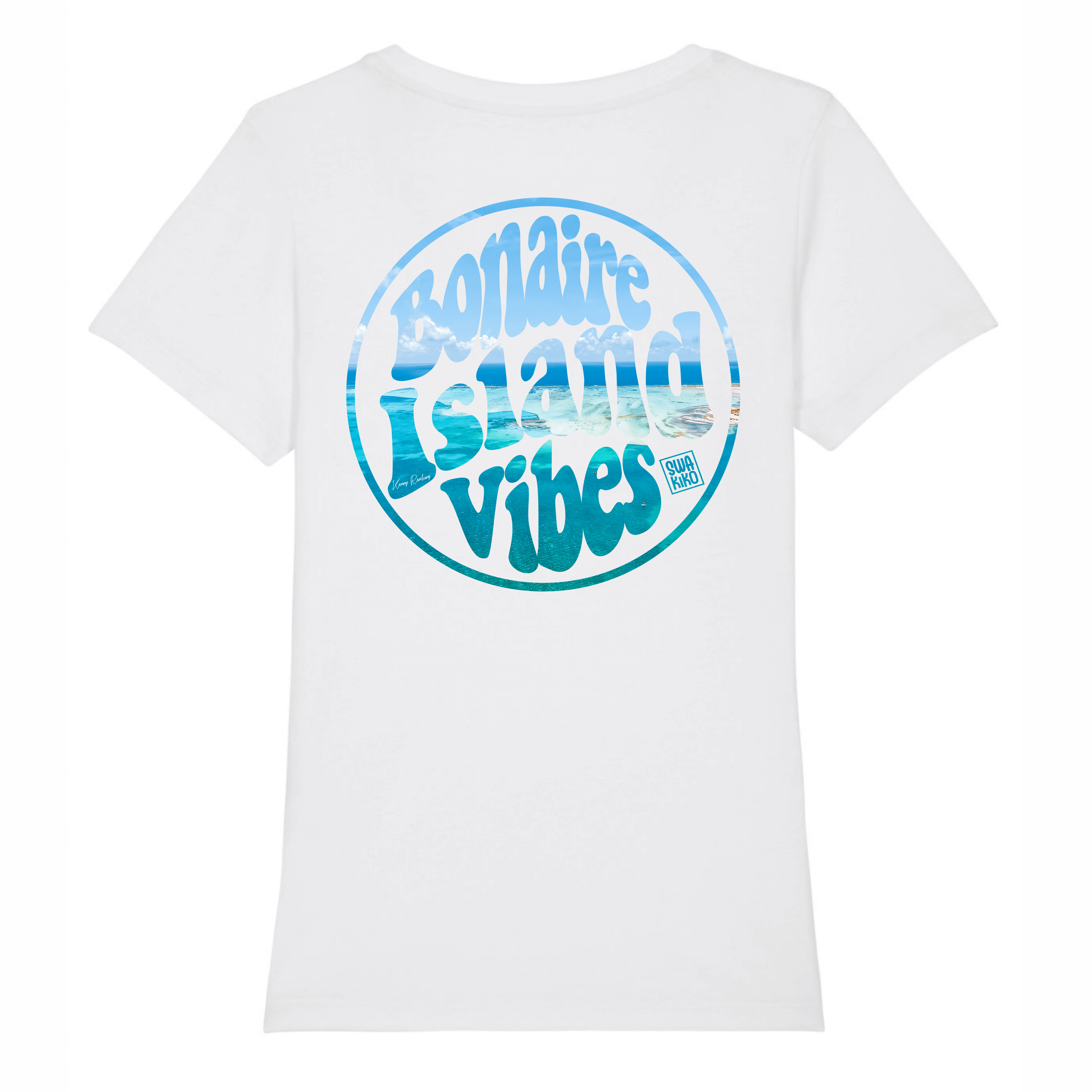 Bonaire Island Vibes, white T-shirt women