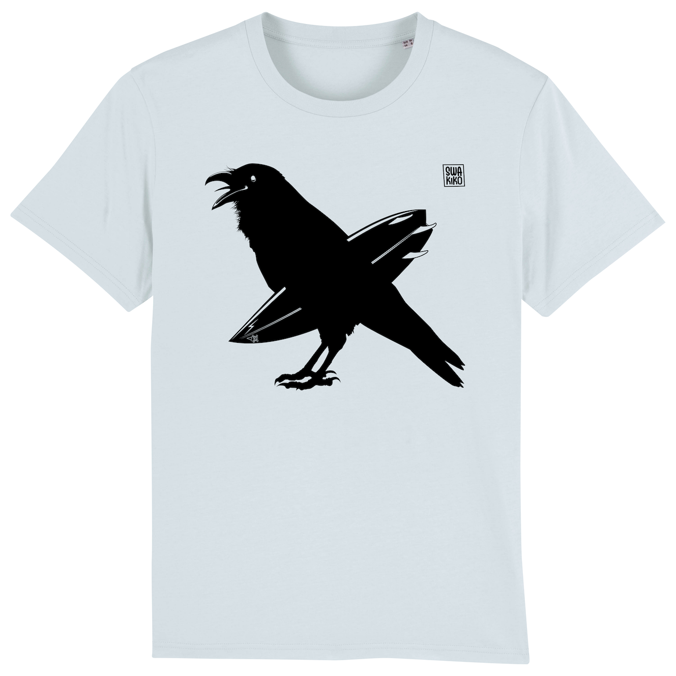 Surf t-shirt men blue, The Snaking Crow
